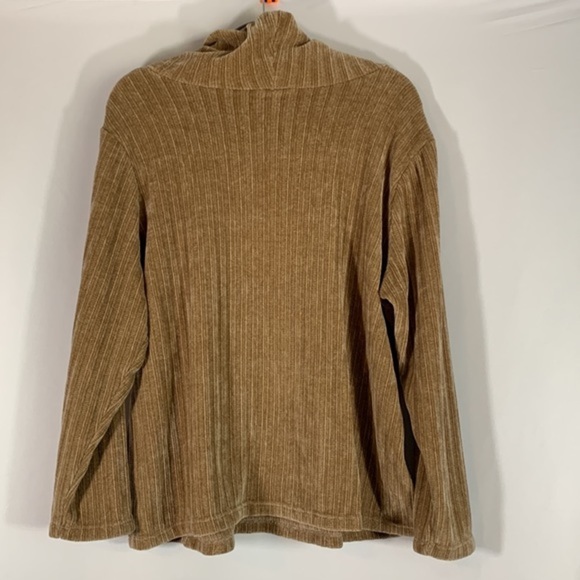 Addition Elle Light Brown Velvet Soft Pullover Sweater - Picture 4 of 5